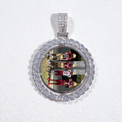 3D Spinning 2-Faced Custom Picture Pendant