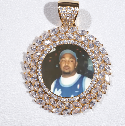 Large 3D Wheat Ear Custom Picture Pendant