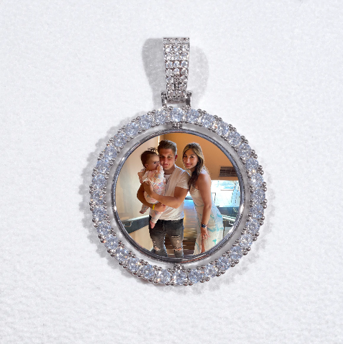 3D Spinning 2-Faced Custom Picture Pendant