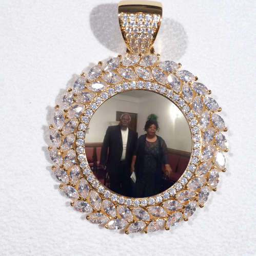 Large 3D Wheat Ear Custom Picture Pendant