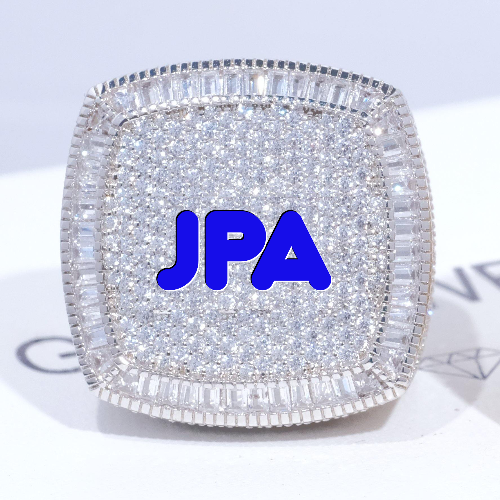 CUSTOM LETTER 3D ICED RING