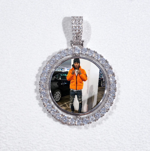 3D Spinning 2-Faced Custom Picture Pendant