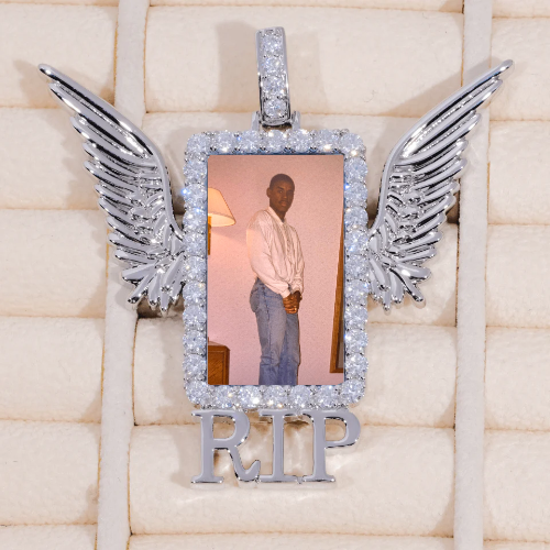 RIP WING 3D CUSTOM PICTURE PENDANT