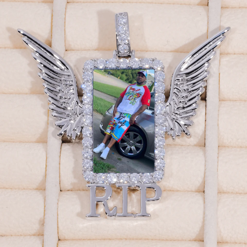 RIP WING 3D CUSTOM PICTURE PENDANT