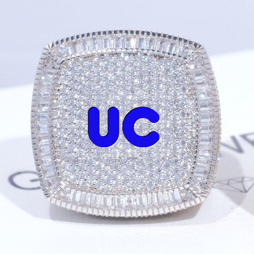 CUSTOM LETTER 3D ICED RING