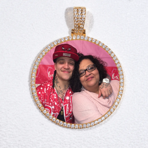 MEDIUM 3D CIRCLE CUSTOM PICTURE PENDANT