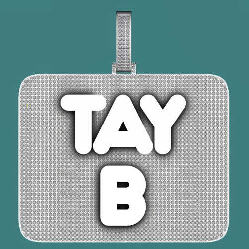 CUSTOM LETTER NECKLACE 3D BIG SQUARE