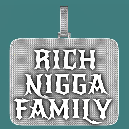 CUSTOM LETTER NECKLACE 3D BIG SQUARE