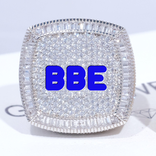 CUSTOM LETTER 3D ICED RING