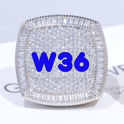 CUSTOM LETTER 3D ICED RING