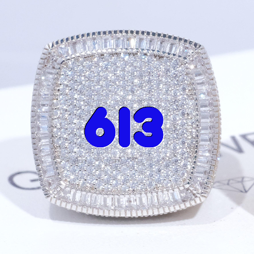 CUSTOM LETTER 3D ICED RING