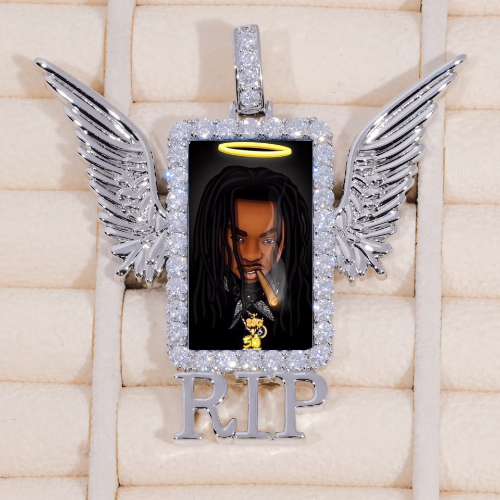 RIP WING 3D CUSTOM PICTURE PENDANT