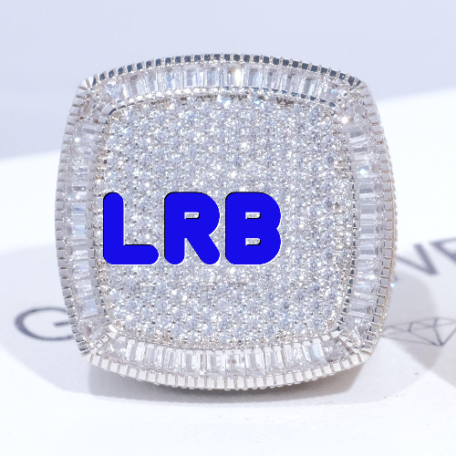 CUSTOM LETTER 3D ICED RING