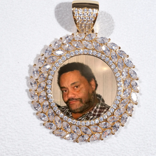 Large 3D Wheat Ear Custom Picture Pendant