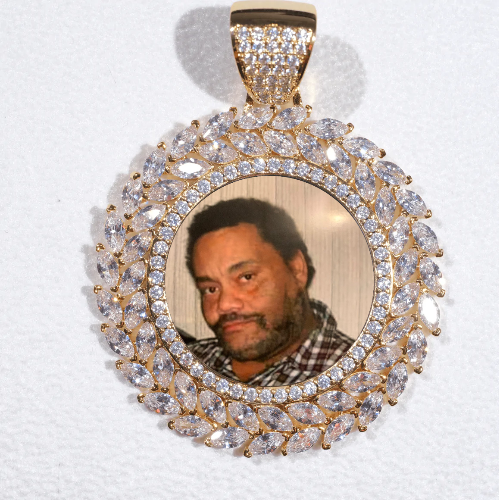 Large 3D Wheat Ear Custom Picture Pendant