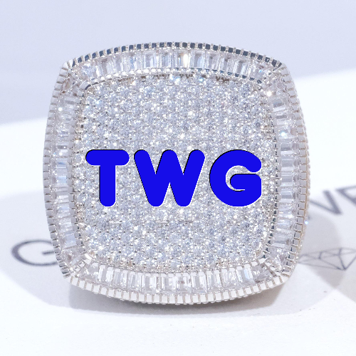 CUSTOM LETTER 3D ICED RING