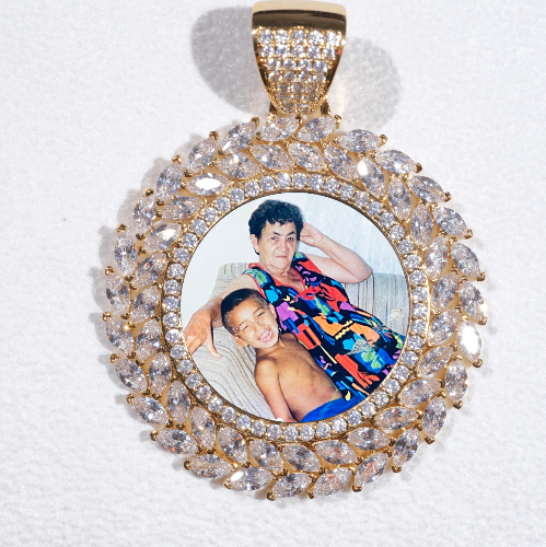 Large 3D Wheat Ear Custom Picture Pendant