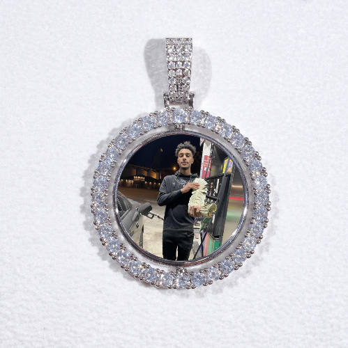 3D Spinning 2-Faced Custom Picture Pendant