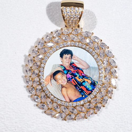 Large 3D Wheat Ear Custom Picture Pendant