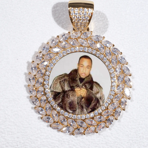 Large 3D Wheat Ear Custom Picture Pendant