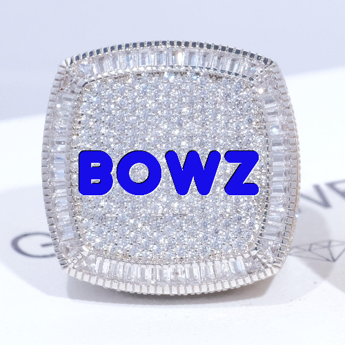 CUSTOM LETTER 3D ICED RING