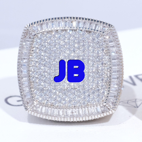 CUSTOM LETTER 3D ICED RING