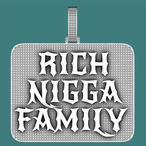 CUSTOM LETTER NECKLACE 3D BIG SQUARE
