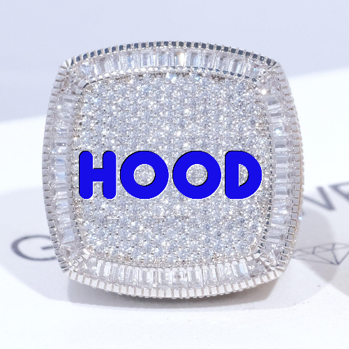 CUSTOM LETTER 3D ICED RING