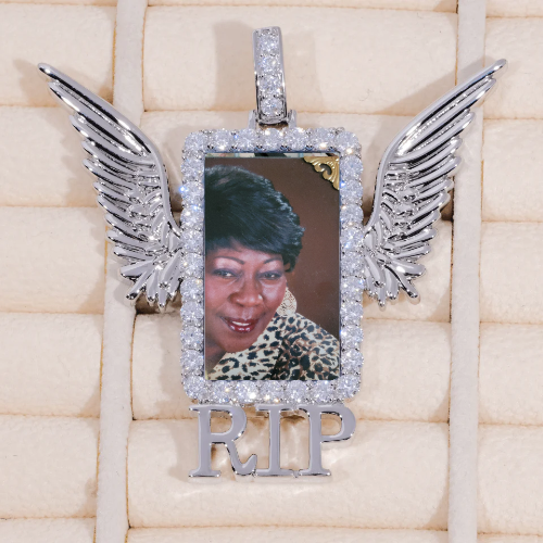 RIP WING 3D CUSTOM PICTURE PENDANT