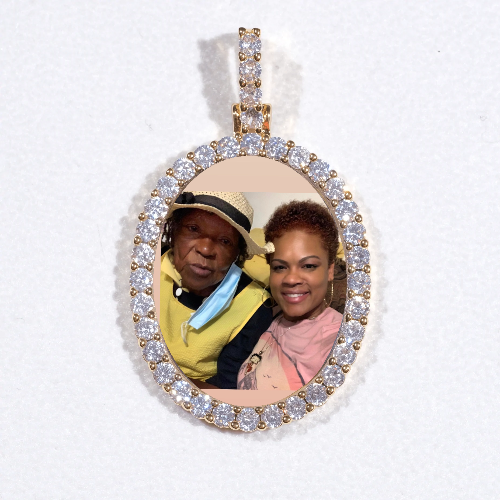 3D Oval Custom Picture Pendant