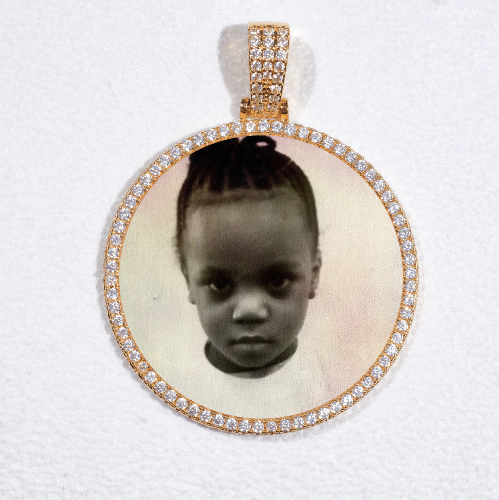 MEDIUM 3D CIRCLE CUSTOM PICTURE PENDANT