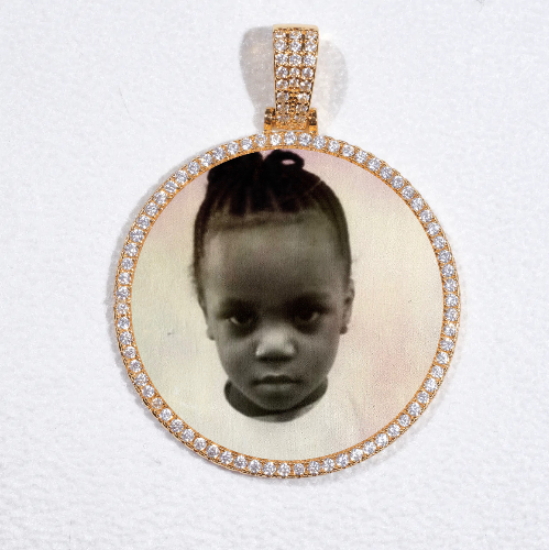 MEDIUM 3D CIRCLE CUSTOM PICTURE PENDANT