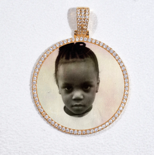 MEDIUM 3D CIRCLE CUSTOM PICTURE PENDANT