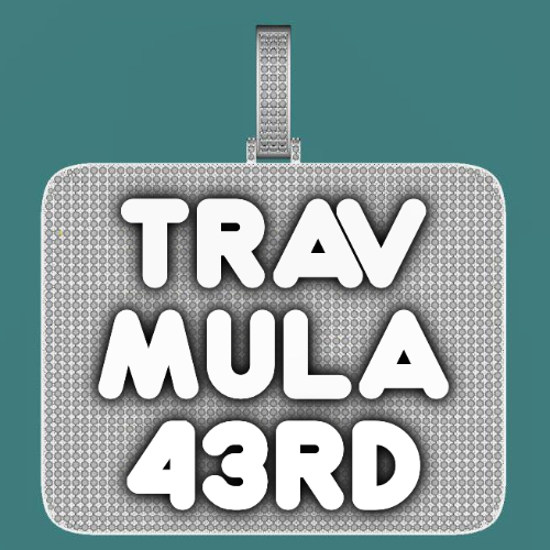 CUSTOM LETTER NECKLACE 3D BIG SQUARE