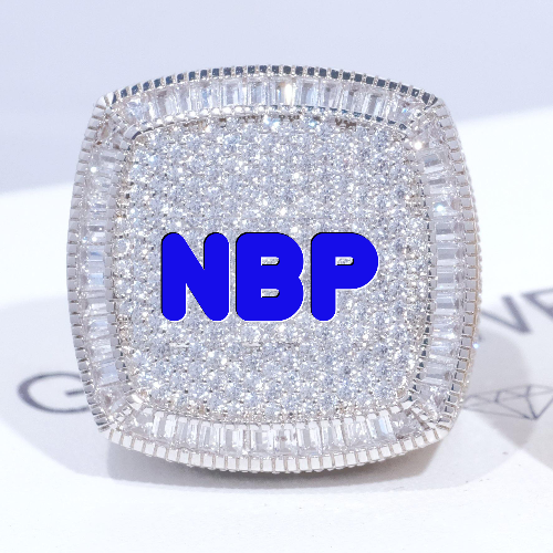 CUSTOM LETTER 3D ICED RING