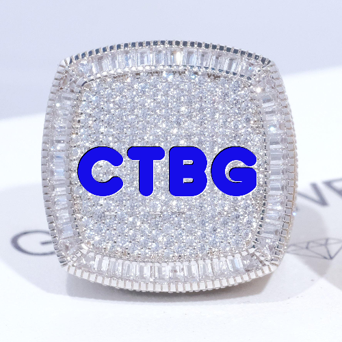 CUSTOM LETTER 3D ICED RING