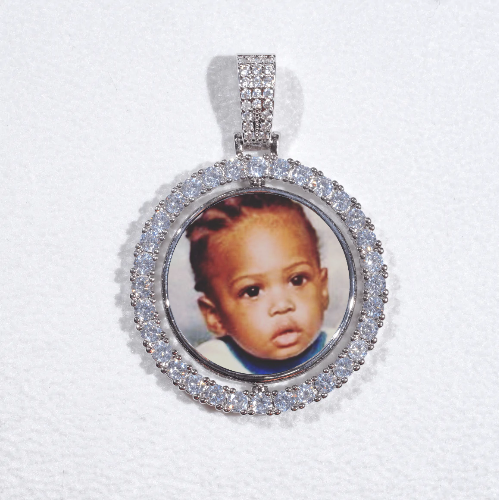3D Spinning 2-Faced Custom Picture Pendant