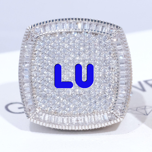 CUSTOM LETTER 3D ICED RING