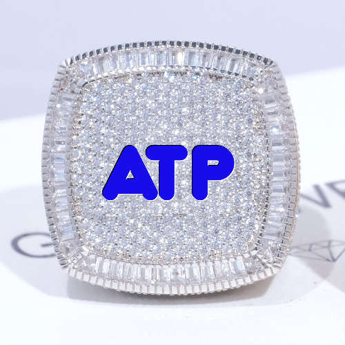 CUSTOM LETTER 3D ICED RING