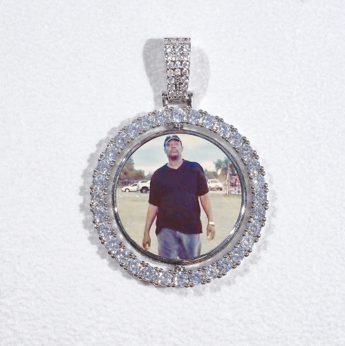 3D Spinning 2-Faced Custom Picture Pendant