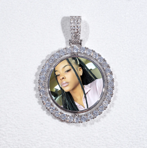 3D Spinning 2-Faced Custom Picture Pendant