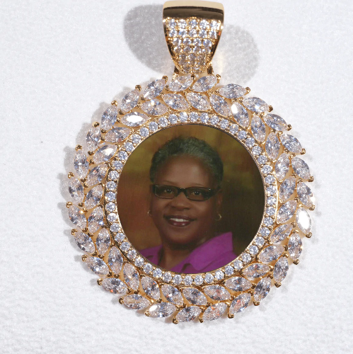 Large 3D Wheat Ear Custom Picture Pendant
