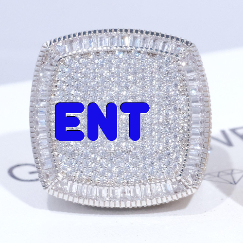 CUSTOM LETTER 3D ICED RING
