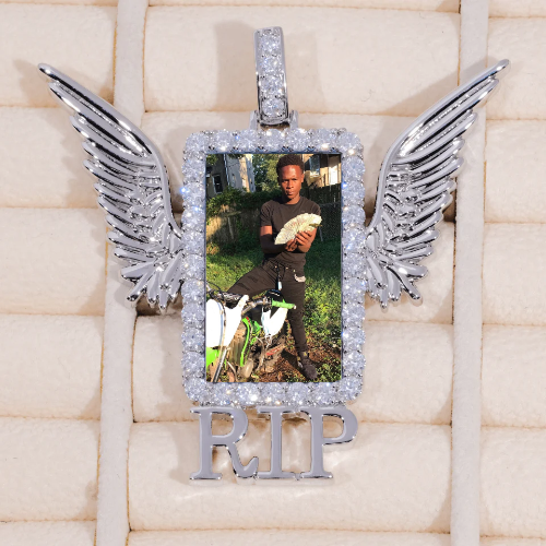 RIP WING 3D CUSTOM PICTURE PENDANT