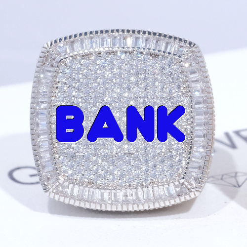 CUSTOM LETTER 3D ICED RING
