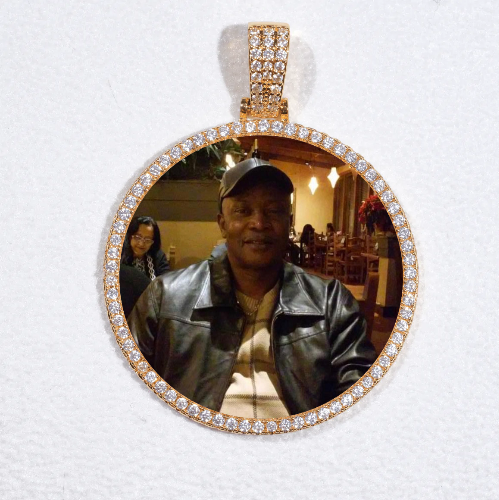 MEDIUM 3D CIRCLE CUSTOM PICTURE PENDANT