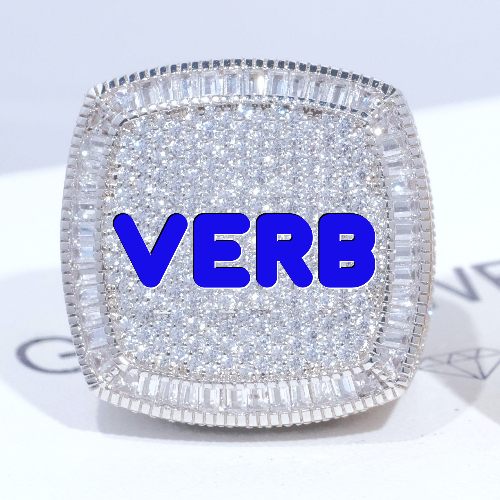 CUSTOM LETTER 3D ICED RING