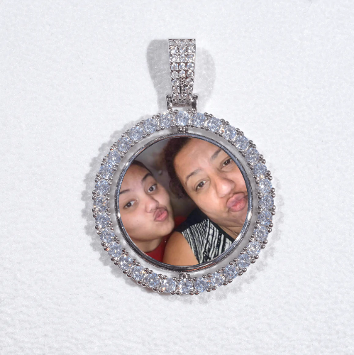 3D Spinning 2-Faced Custom Picture Pendant