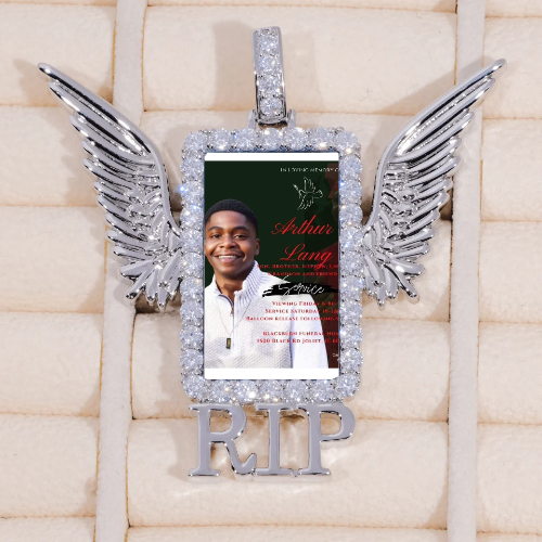 RIP WING 3D CUSTOM PICTURE PENDANT
