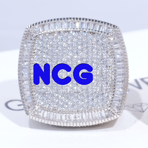 CUSTOM LETTER 3D ICED RING